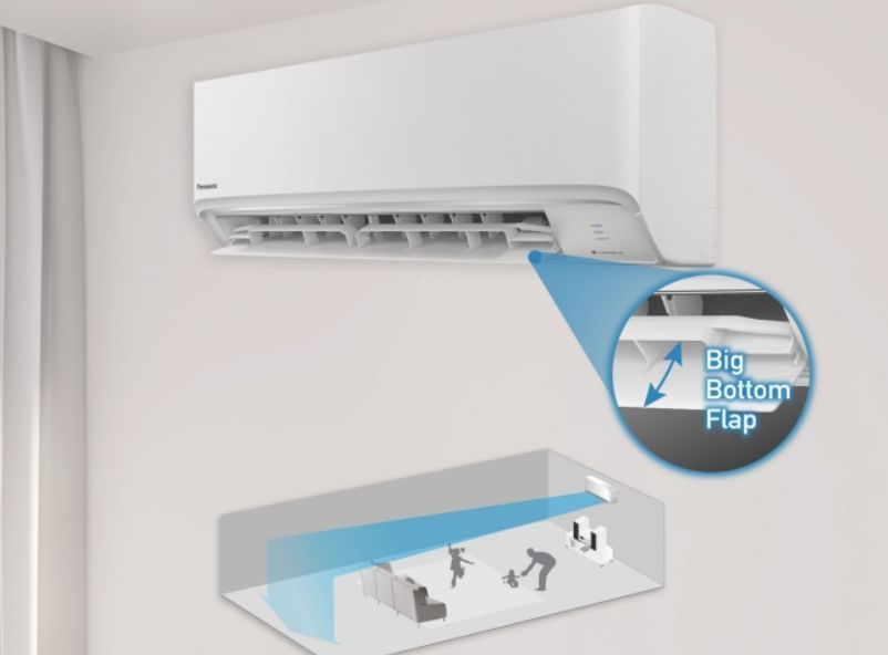 Thiết kế cánh dưới mở rộng đưa luồng khí lạnh phân bổ tới nhiều vị trí