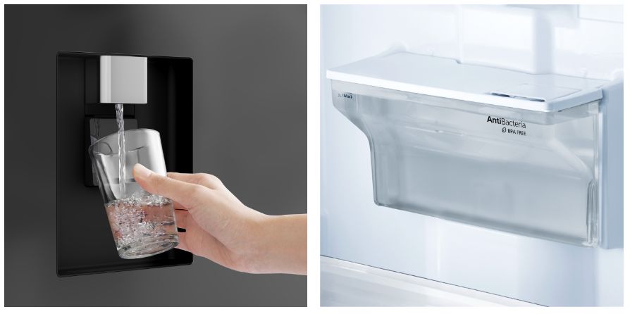 Ngăn chứa nước được làm từ vật liệu kháng khuẩn, không chứa BPA