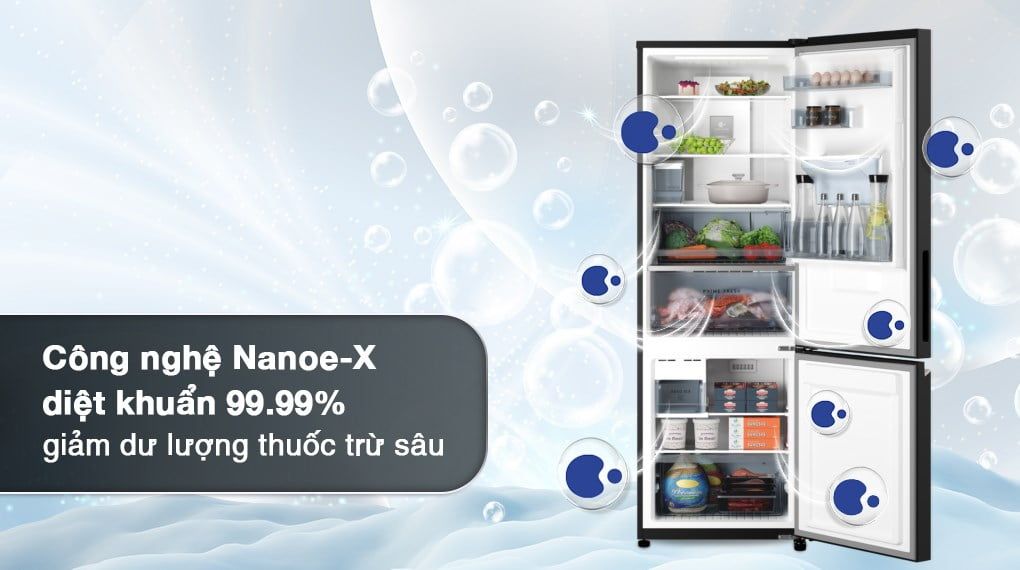 Tủ lạnh Panasonic NR-BV361WGKV 325 lít Inverter 5 Tủ lạnh Panasonic NR-BV361WGKV đã được nhà sản xuất trang bị nanoe X