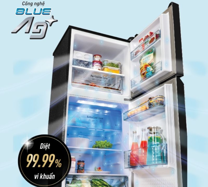 Blue Ag+ là công nghệ có khả năng diệt khuẩn mạnh mẽ lên đến 99,99%