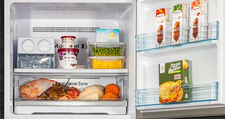 Tủ lạnh Panasonic NR-TV341BPKV 306 lít inverter 10 Ngăn đựng thịt riêng biệt ở ngăn đông