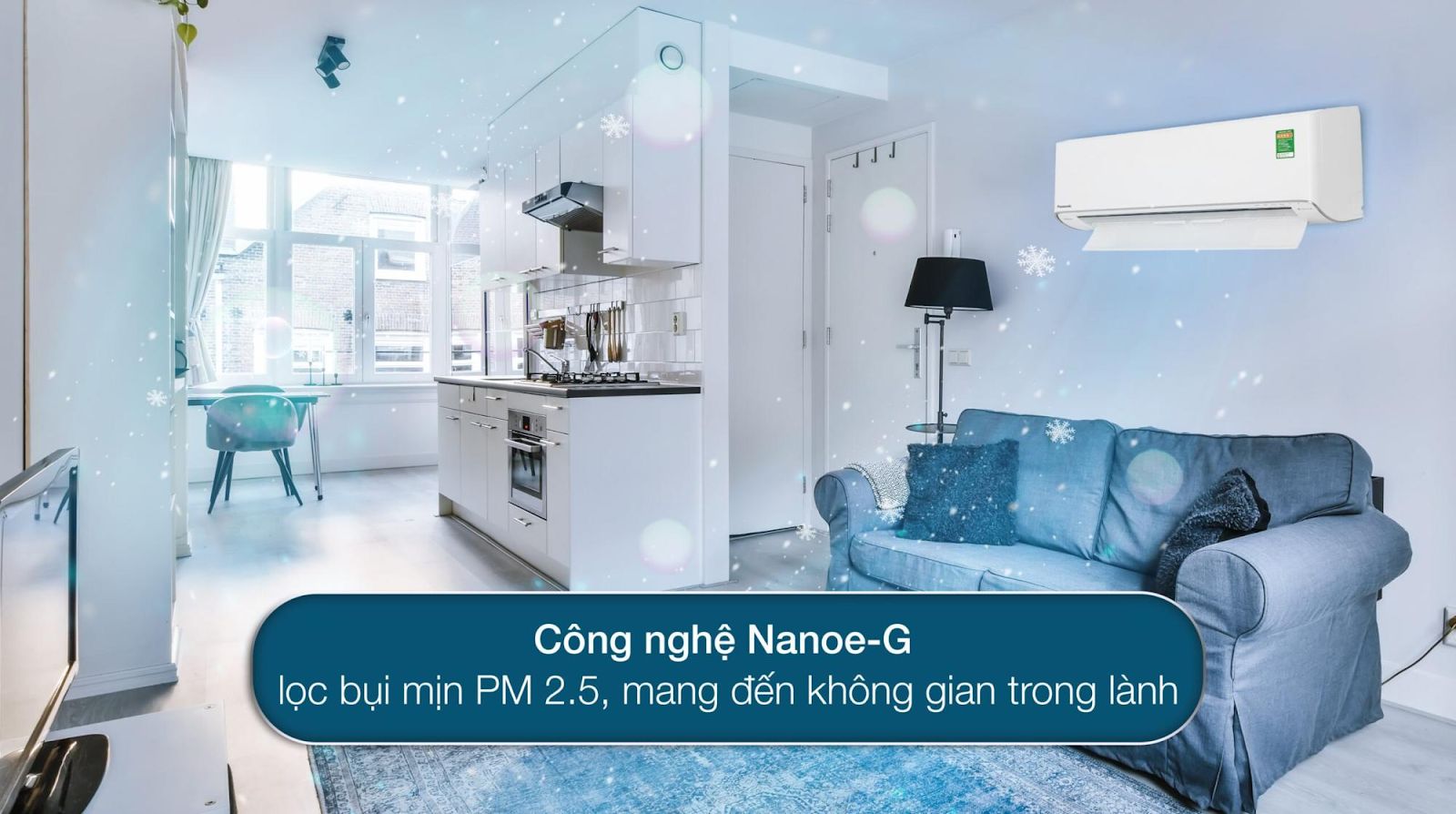 Công nghệ Nanoe-G giúp khử mùi hiệu quả