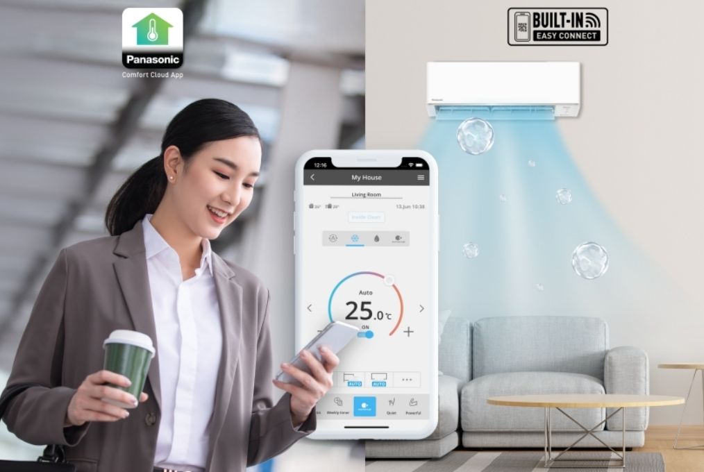 Panasonic RU18AKH-8B đã tích hợp thêm chức năng kết nối wifi