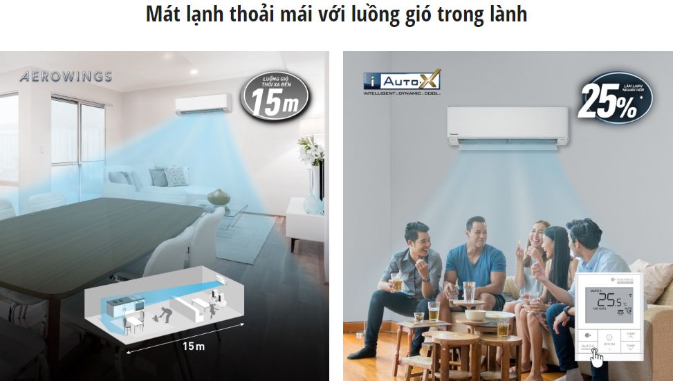 Cánh đảo gió AEROWINGS có thể thổi luồng gió xa lên đến 15 mét