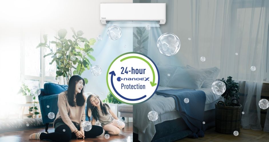 Công nghệ nanoe X duy trì môi trường trong lành, sạch sẽ suốt 24 giờ