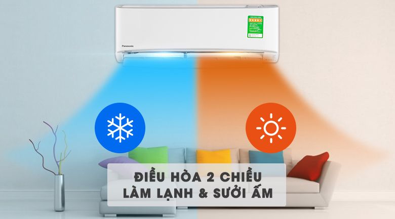 Tổng quan về điều hòa Panasonic YZ12AKH-8 2 chiều inverter 12.000BTU