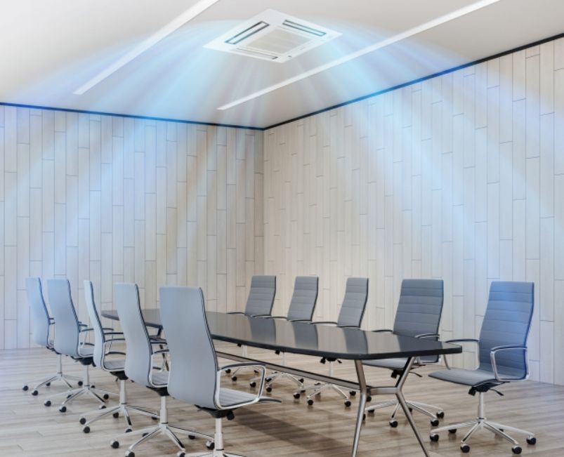 Điều hòa âm trần mini cassette Panasonic CS-S24MB4ZW/CU-S24MBZ 24000BTU 1 chiều inverter 5 Máy lạnh được trang bị 4 hướng thổi có thể làm mát mọi ngóc ngách của căn phòng