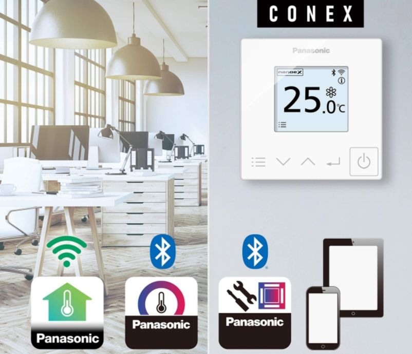 Âm trần Panasonic S-1821PU3H/U-21PR1H5 1 chiều inverter 20.500BTU 9 Bộ điều khiển từ xa IoT thế hệ mới sẽ tối ưu hóa khả năng sử dụng khi được tích hợp vào CONEX