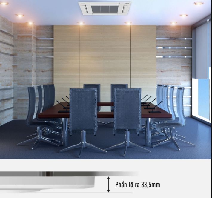 Điều hòa âm trần được thiết kế hiện đại, đầy thẩm mỹ, tối giản mà vẫn vô cùng thanh lịch