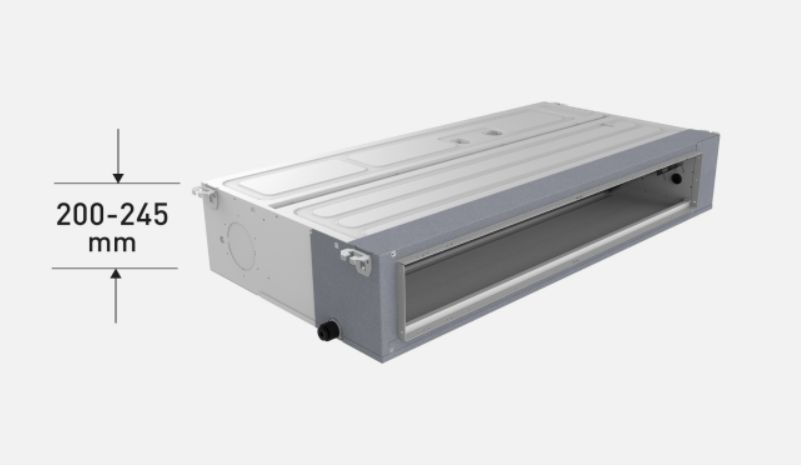 Dàn lạnh S-30PFB1H5B của Panasonic có chiều cao chỉ 200mm - 245mm tiện lợi khi lắp đặt