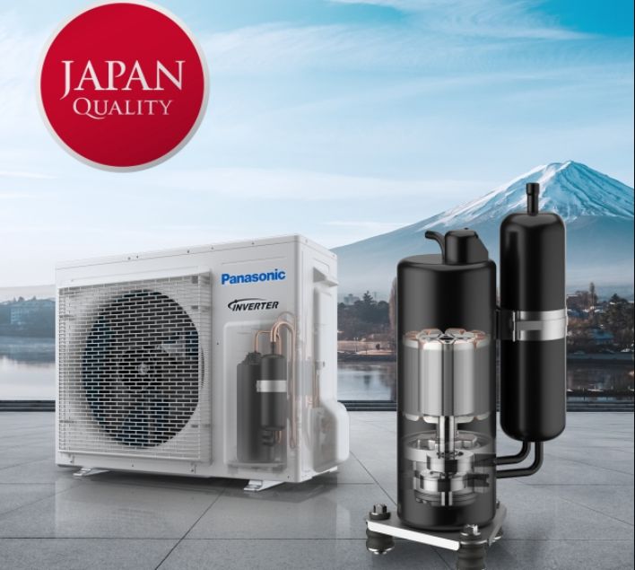 Máy nén của Panasonic được sản xuất theo công nghệ hiện đại, tiên tiến