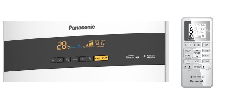 Điều hòa cây Panasonic S-48PB3H5/U-48PSB3H5 48000BTU 1 chiều inverter 4 Bảng điều khiển được thiết kế hiện đại, trực quan