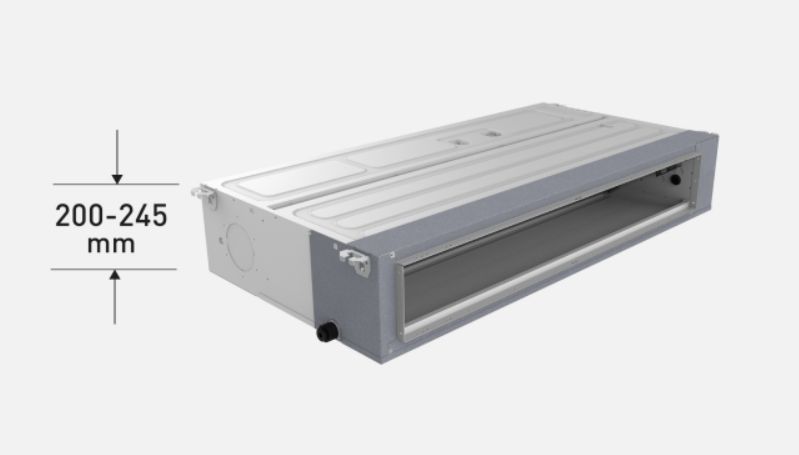 Dàn lạnh S-60PFB1H5B của Panasonic có chiều cao chỉ 200mm - 245mm phù hợp lắp đặt nhiều không gian