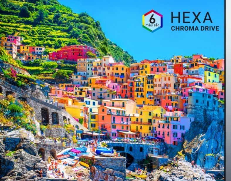 Hexa Chroma Drive là công nghệ có khả năng tái tạo màu sắc một cách chân thực nhất