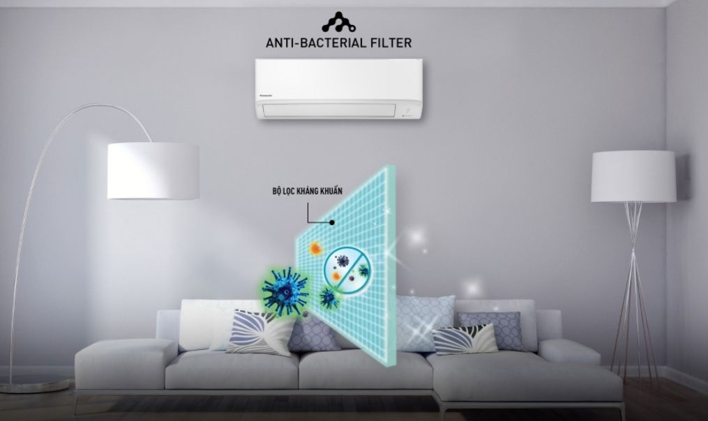 Panasonic CS-MRZ20WKH-8 đã được trang bị bộ lọc vi khuẩn, vi rút và các chất gây dị ứng