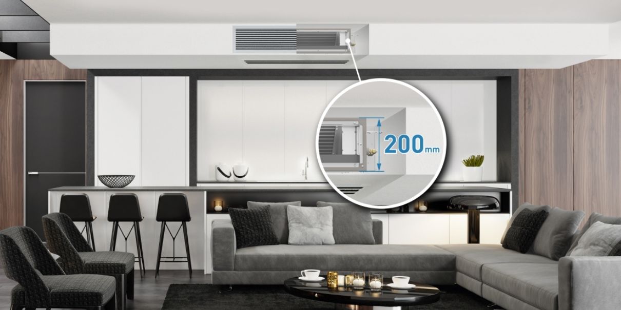 Panasonic CS-MS18SD3H được thiết kế mỏng nhẹ, nhỏ gọn với chiều cao chỉ 200mm