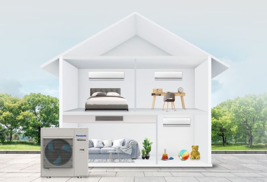 Dàn nóng Multi Panasonic CU-4S34SBH 34100BTU inverter 1 chiều 3 Có kiểu dáng nhỏ gọn, đáp ứng tính thẩm mỹ cao