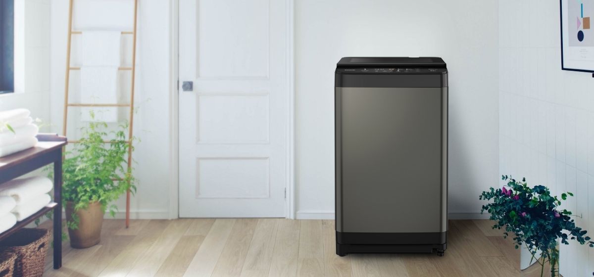 Máy giặt Panasonic NA-F82Y01DRV sở hữu màu xám tinh tế, có thể hài hòa được với nhiều phong cách nội thất