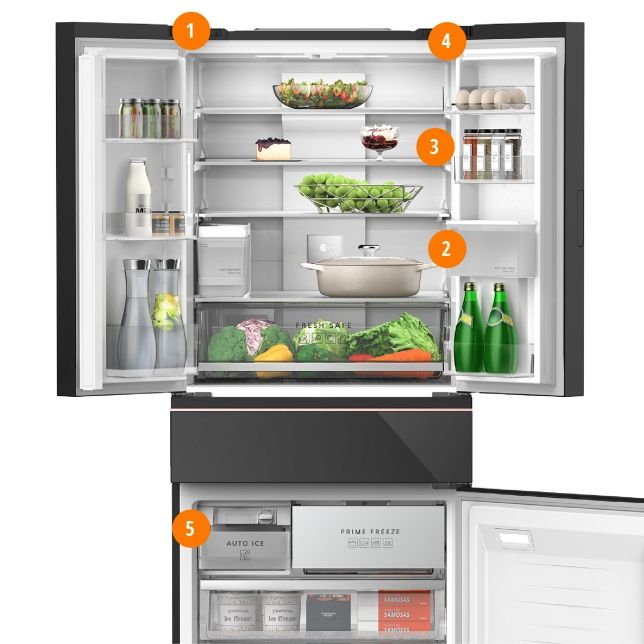 Tủ lạnh 4 cánh Panasonic R-YW590YMMV sở hữu nhiều tính năng thông minh