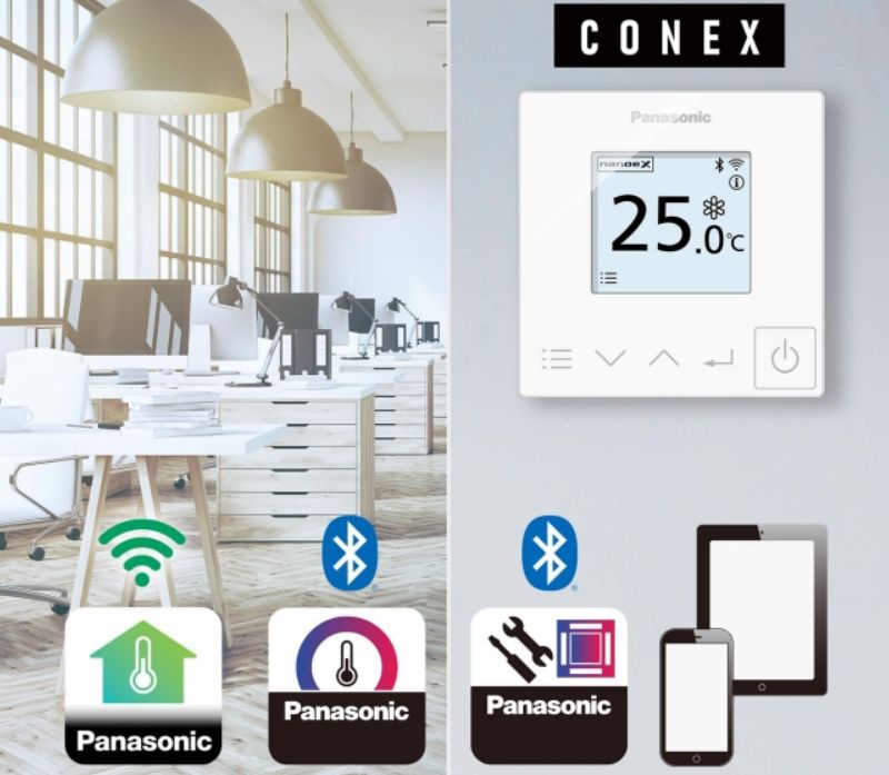 Điều hòa nối ống gió Panasonic S-1821PF3H/U-18PRH1H5 1 chiều inverter 18000BTU 14 Sử dụng điều khiển từ xa cố định CONEX thế hệ mới được tích hợp IoT