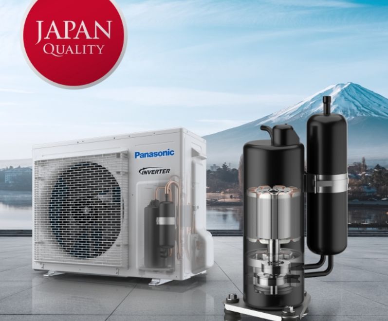 Máy nén được sản xuất độc quyền theo công nghệ của Panasonic