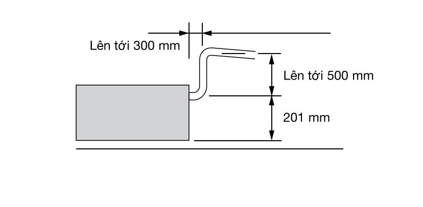 Dàn lạnh nối ống gió VRF Panasonic S-73MF3E5AN 2 chiều 12 Phần bơm nước ngưng có lực đẩy lớn, từ đó giúp ống thoát nước ngưng có thể nâng lên đến 701mm so với đáy dàn lạnh