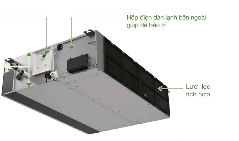 Dàn lạnh nối ống gió VRF Panasonic S-73MF3E5AN 2 chiều 7 Thiết kế của dàn lạnh nối ống gió VRF S-73MF3E5AN cải tiến