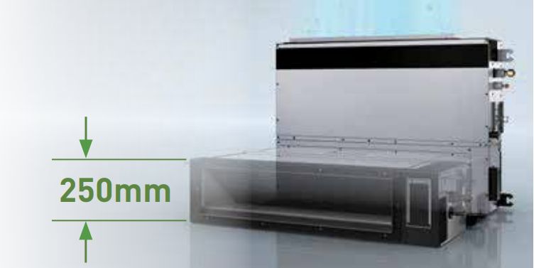 Dàn lạnh nối ống gió VRF Panasonic S-73MF3E5AN 2 chiều 8 Chiều cao của dàn lạnh chỉ 250mm phù hợp để lắp đặt ở nhiều vị trí