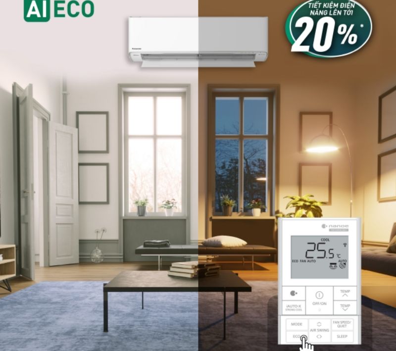 Chế độ ECO sử dụng trí tuệ nhân tạo AI tiết kiệm điện tối ưu