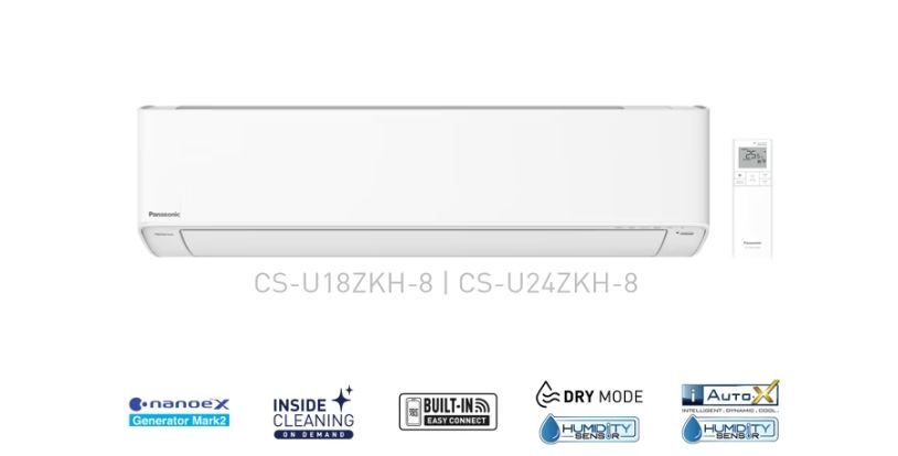 Điều hòa Panasonic XU18ZKH-8 là dòng 1 chiều có thiết kế hiện đại, tinh tế phù hợp được với mọi phong cách thiết kế