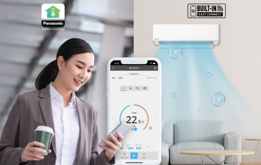 Ứng dụng Panasonic Comfort Cloud sẽ giúp bạn dễ dàng kết nối điện thoại với điều hòa ở bất kỳ nơi đâu chỉ cần có wifi