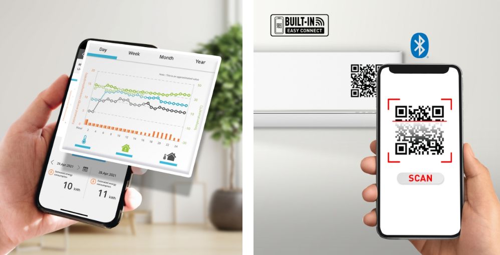 Ứng dụng còn giúp theo dõi mức tiêu thụ điện năng thông qua số liệu thống kê mức tiêu thụ điện