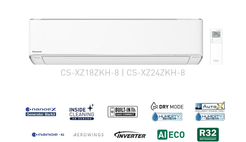 Tổng quan về điều hòa Panasonic XZ24ZKH-8 2 chiều 24000BTU inverter