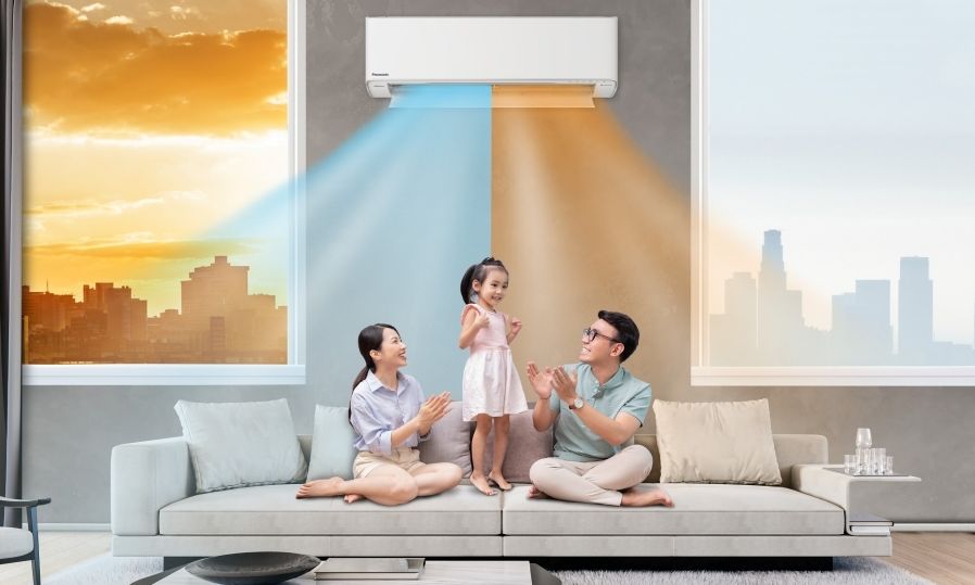 Dàn lạnh của Panasonic XZ24ZKH-8 sở hữu tone màu trắng trẻ trung, hiện đại