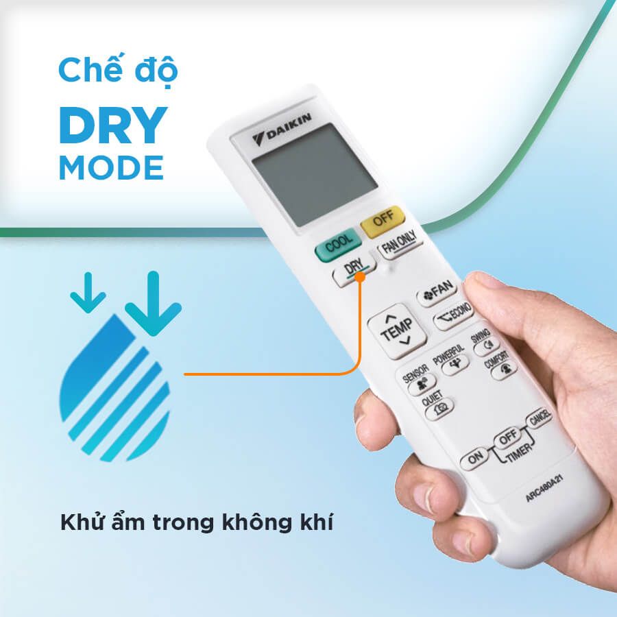 Cơ chế hoạt động của chế độ DRY của điều hòa Panasonic
