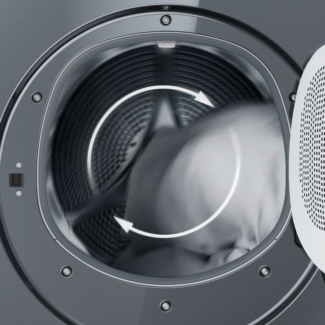 út ngắn thời gian sấy khô và giảm xoắn rối hiệu quả với 3 động cơ inverter