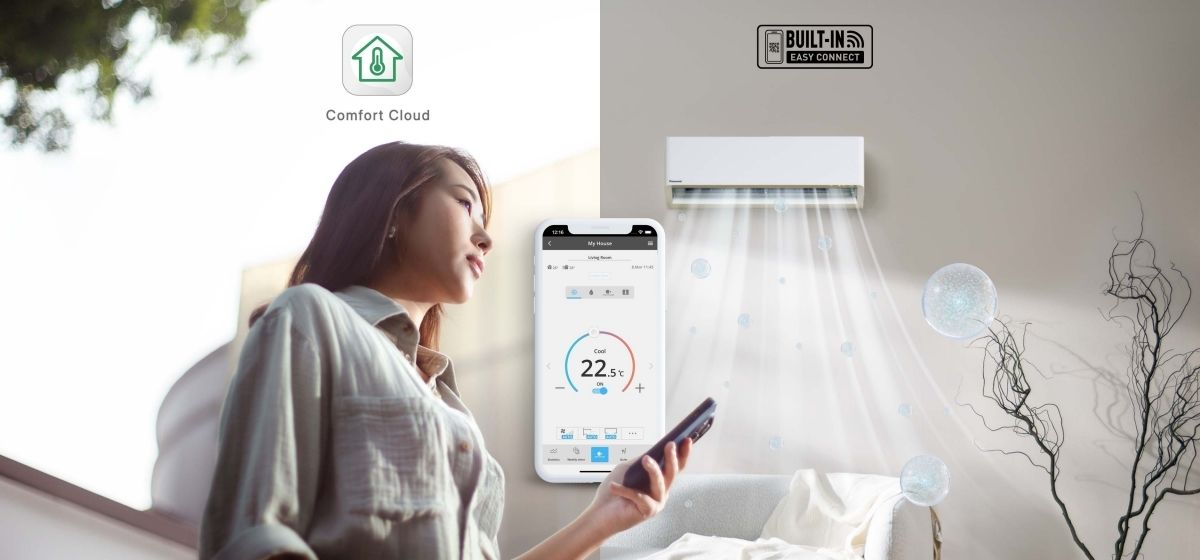 Điều khiển từ xa thông minh qua ứng dụng Panasonic Comfort Cloud