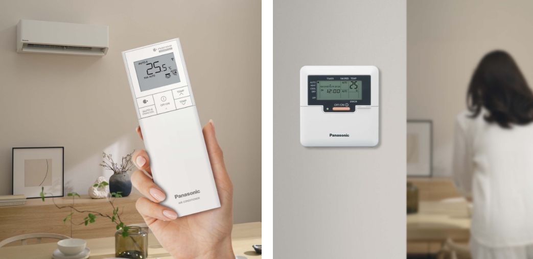 Panasonic XZ18BKH-8 sử dụng bộ điều khiển từ xa không dây và có dây tiện lợi