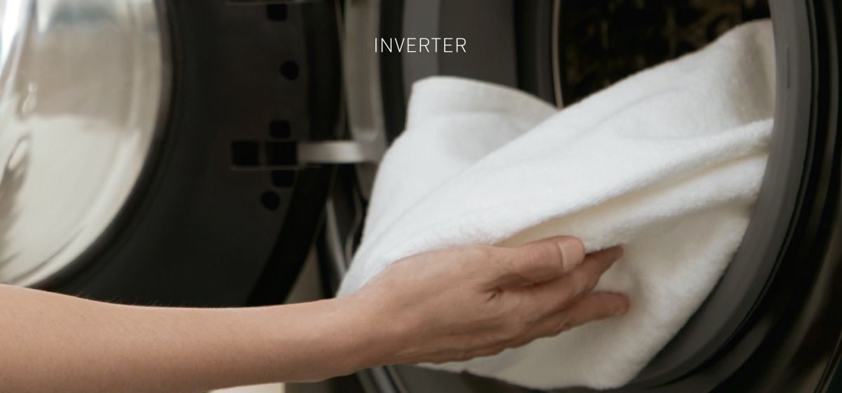 Động cơ BLDC inverter thiết kế cải tiến giúp máy hoạt động ổn định và êm ái hơn