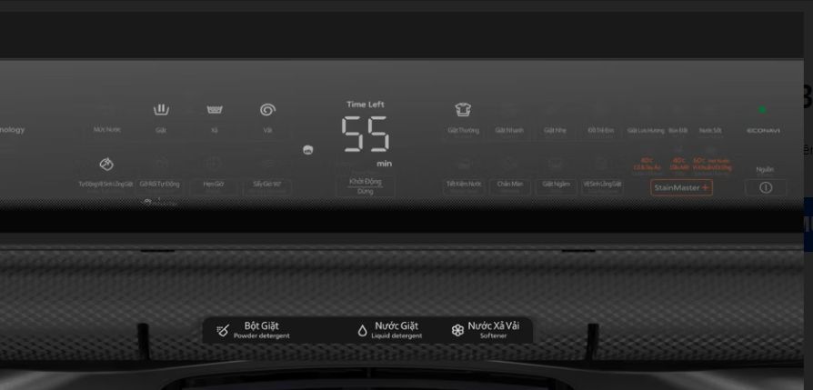 10 chương trình giặt đa dạng