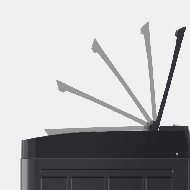 Máy giặt Panasonic NA-F85S11BRV 8,5 kg lồng đứng 6 Nắp máy sử dụng kính cường lực chắc chắn, bền bỉ