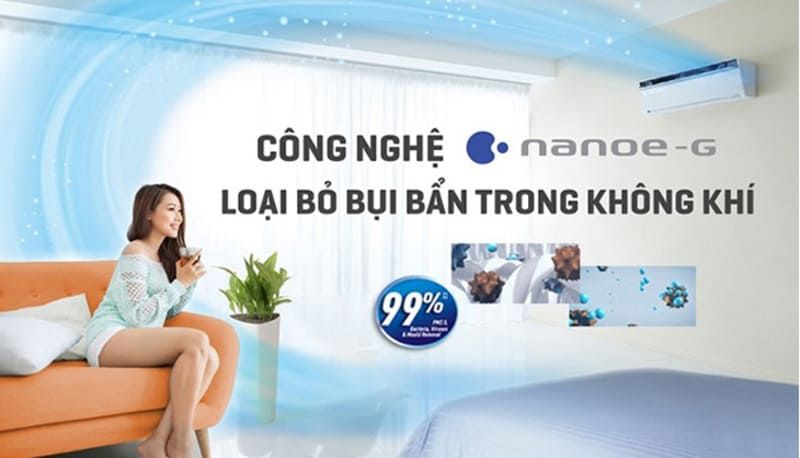 Bộ lọc Nanoe-X và Nanoe-G đảm bảo không khí sạch khi ngủ