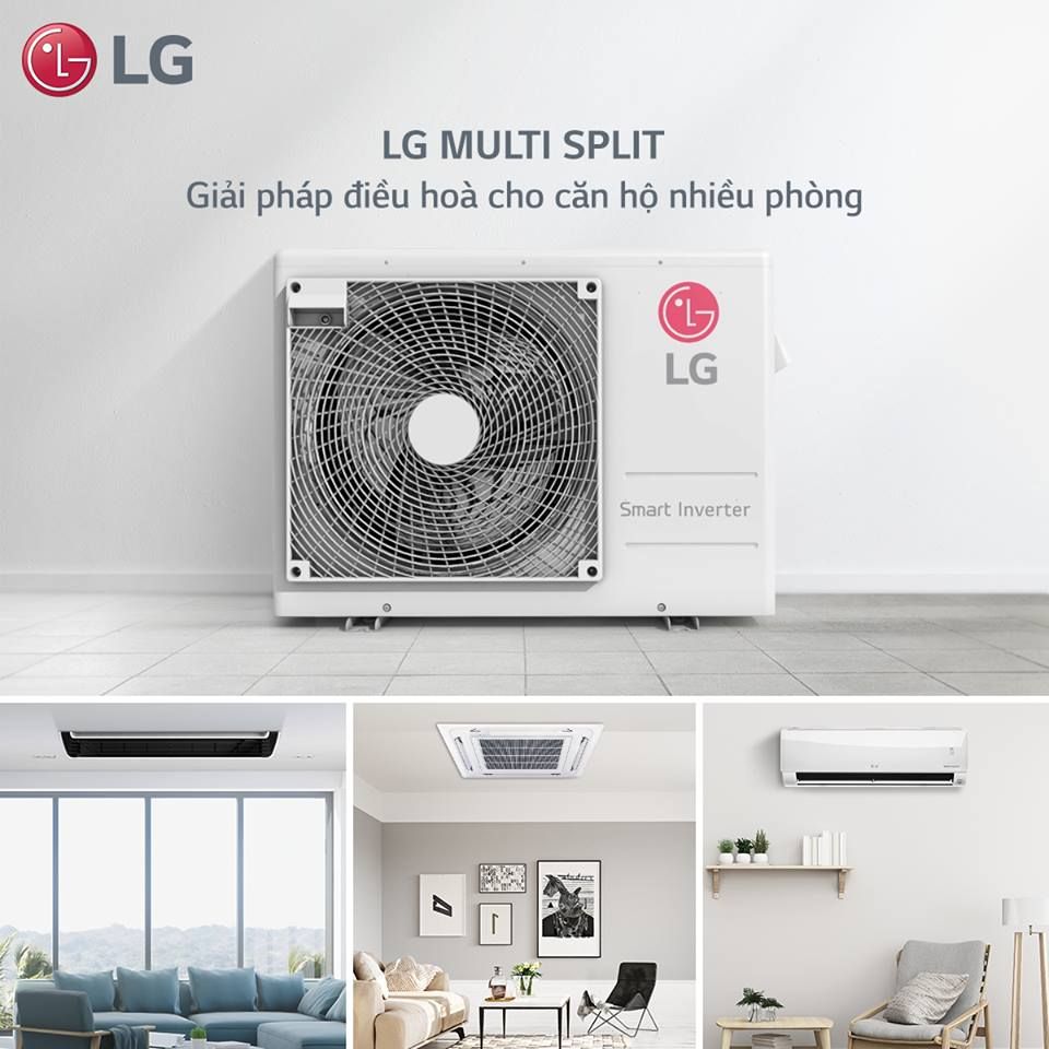 Điều hòa 1 cục nóng 3 cục lạnh LG