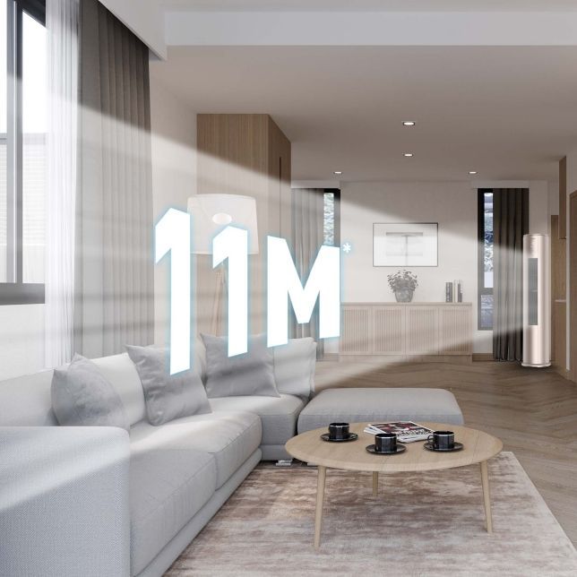 Khả năng cấp gió xa tới 11m