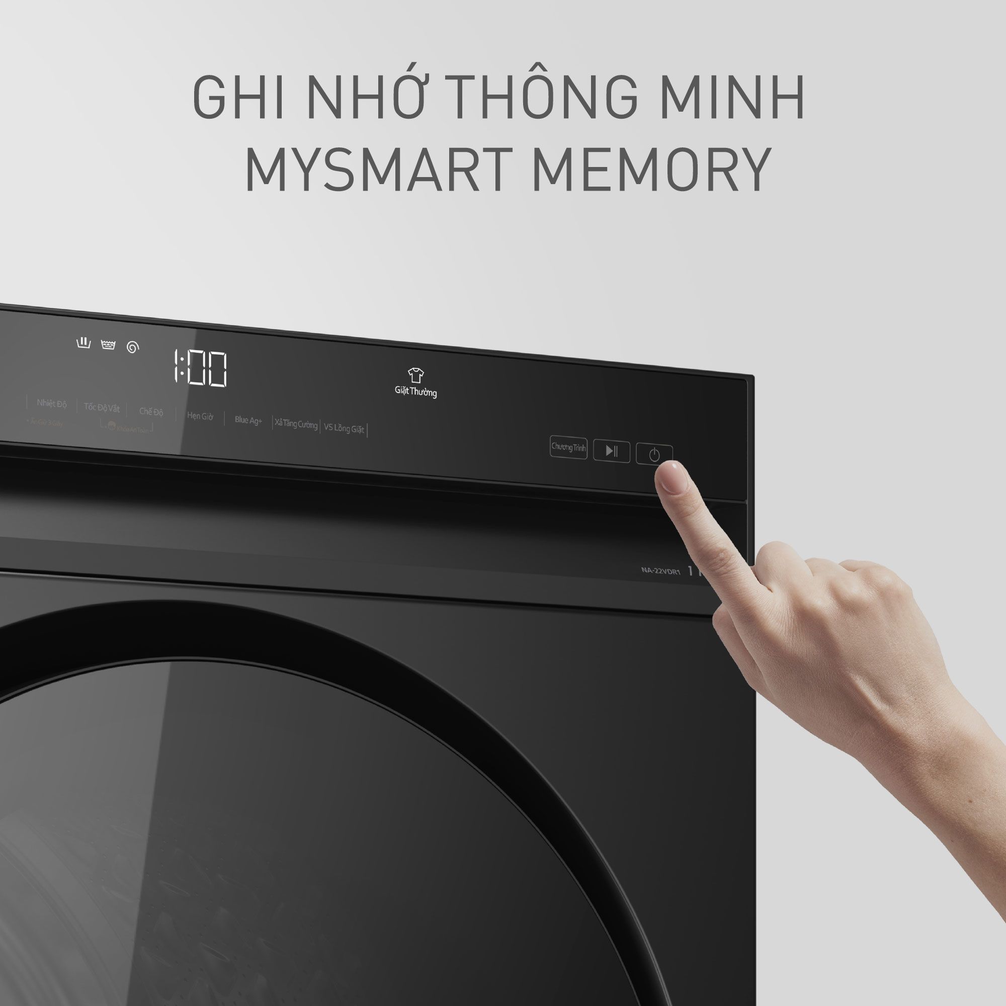 Máy giặt Panasonic NA-22VDR1BVT 11kg inverter 3 Đây là dòng cửa trước, lồng ngang bằng thép không gỉ